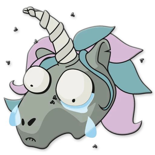 Sticker «Unicorn Zombie-6»