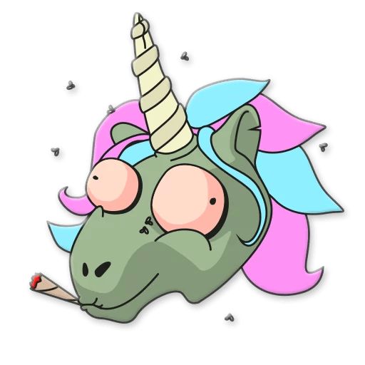 Sticker «Unicorn Zombie-7»