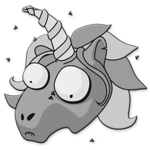 Sticker «Unicorn Zombie-8»