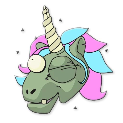 Sticker «Unicorn Zombie-9»