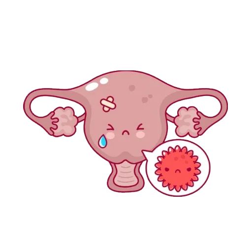 Sticker «Cute Uterus-10»