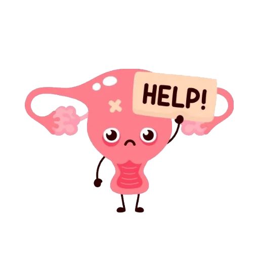 Sticker «Cute Uterus-3»