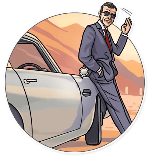 Sticker «Agent 007-3»