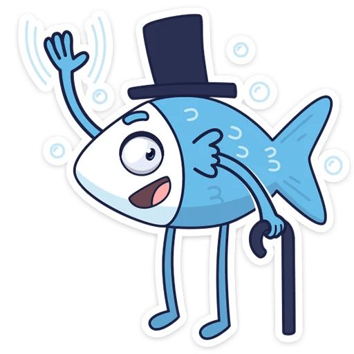 Sticker «Mr. Fish-1»