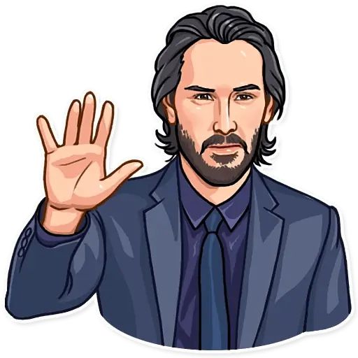 Sticker «Keanu Reeves-5»