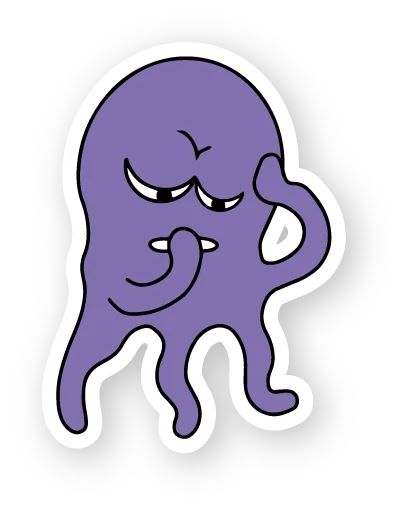 Sticker «Octopus-5»