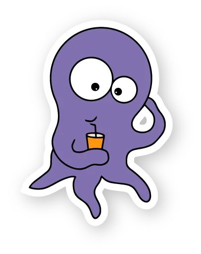 Sticker «Octopus-7»