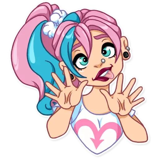 Sticker «Pastel Girl-12»