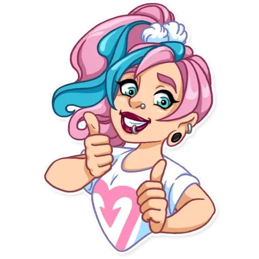 Sticker «Pastel Girl-3»