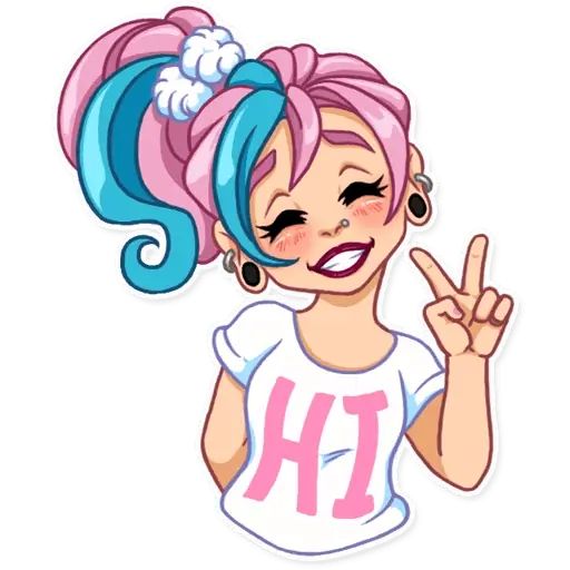 Sticker «Pastel Girl-5»