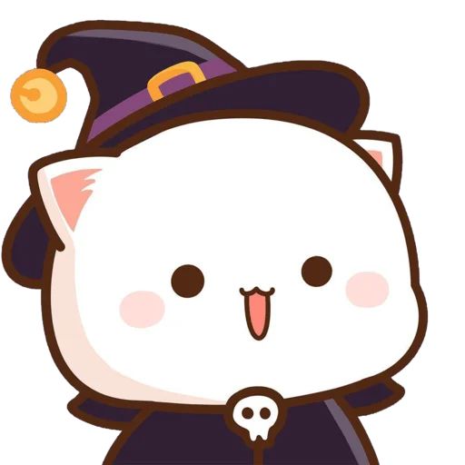 Sticker «Mochi Peach Cat Halloween-11»