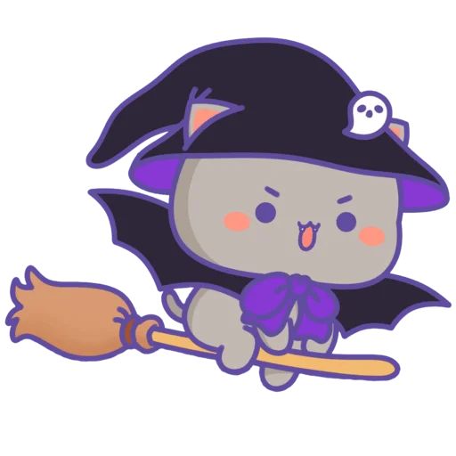 Sticker «Mochi Peach Cat Halloween-3»