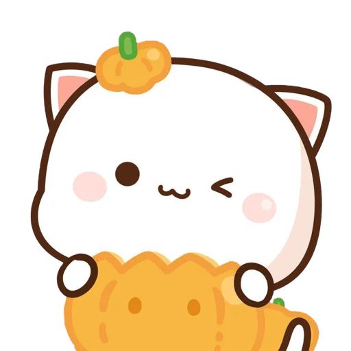 Sticker «Mochi Peach Cat Halloween-7»
