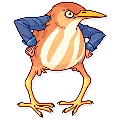 Sticker «Birds With Arms-10»