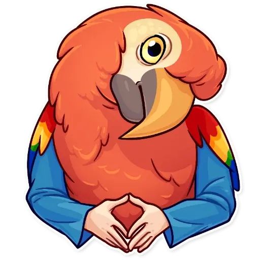 Sticker «Birds With Arms-11»
