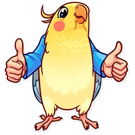 Sticker «Birds With Arms-3»