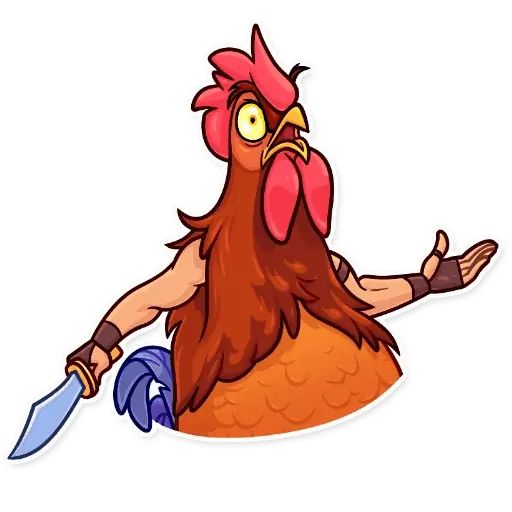 Sticker «Birds With Arms-4»