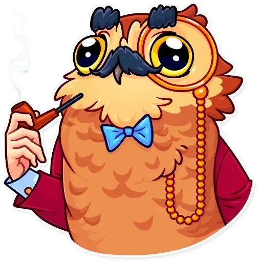 Sticker «Birds With Arms-8»