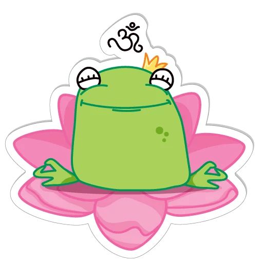 Sticker «Frog Stepanida-10»