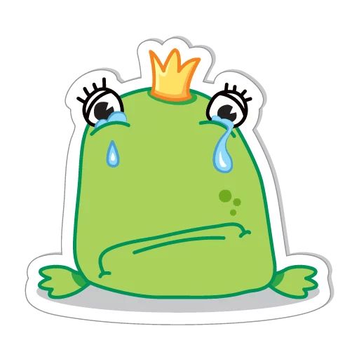Sticker «Frog Stepanida-2»