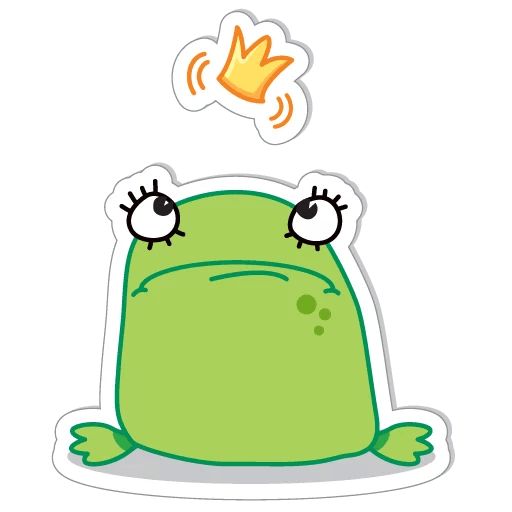 Sticker «Frog Stepanida-4»