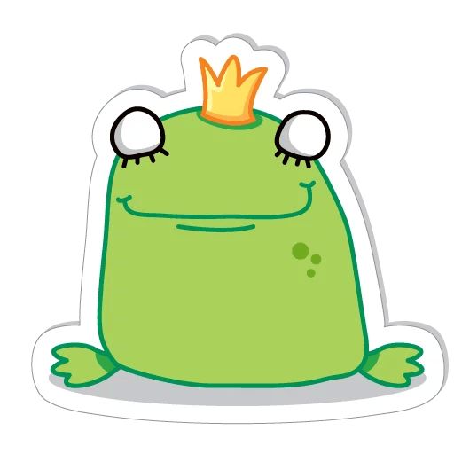 Sticker «Frog Stepanida-5»