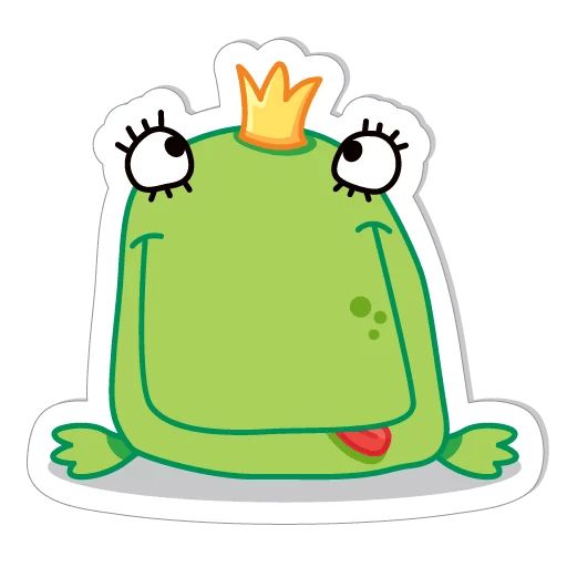 Sticker «Frog Stepanida-6»