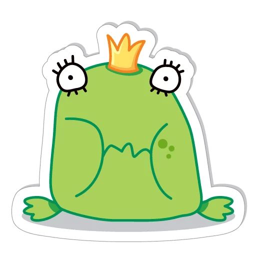 Sticker «Frog Stepanida-9»