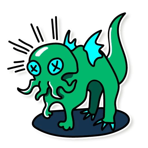 Sticker «Baby Cthulhu-5»