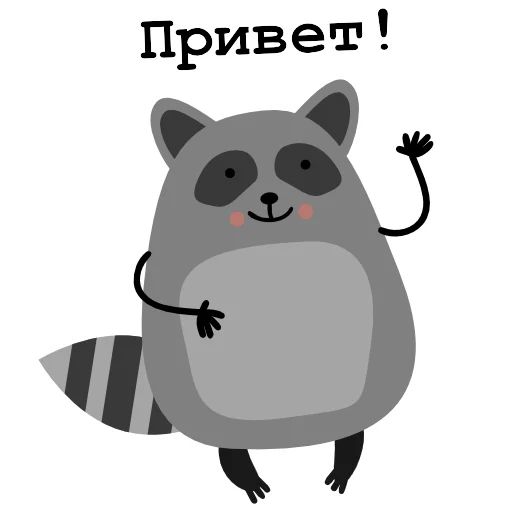 Sticker «Raccoon Nikita-1»