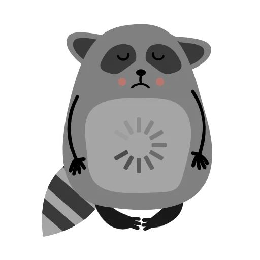 Sticker «Raccoon Nikita-11»