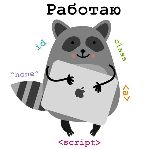 Sticker «Raccoon Nikita-3»