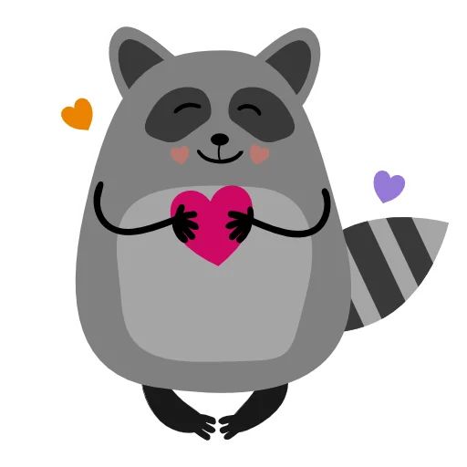 Sticker «Raccoon Nikita-4»