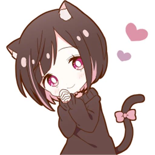 Sticker «Cat Girl-11»