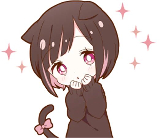 Sticker «Cat Girl-2»