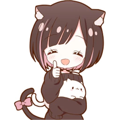 Sticker «Cat Girl-7»