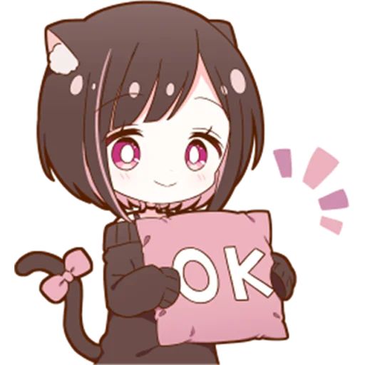 Sticker «Cat Girl-8»