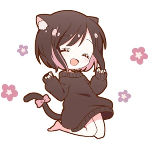 Sticker «Cat Girl-9»