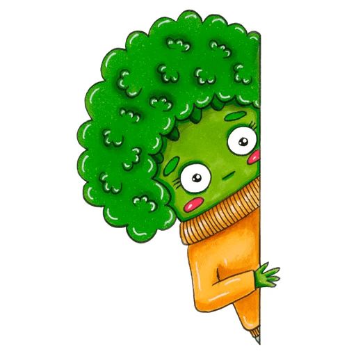 Sticker «Little Broccoli-2»