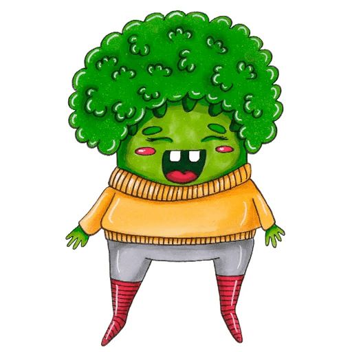 Sticker «Little Broccoli-9»