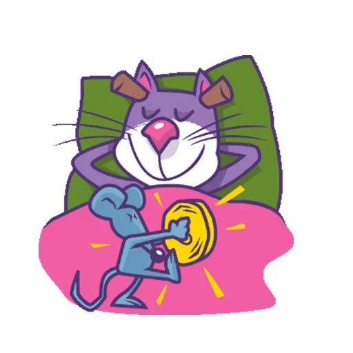 Sticker «Purple Cat-2»