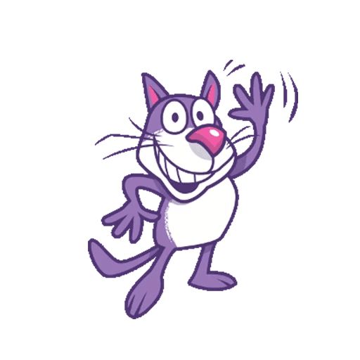 Sticker «Purple Cat-8»