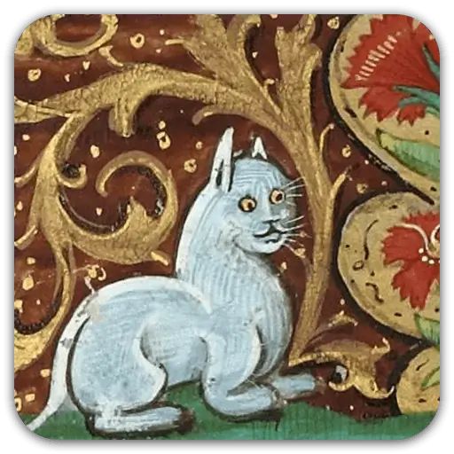 Sticker «Medieval Cats-3»