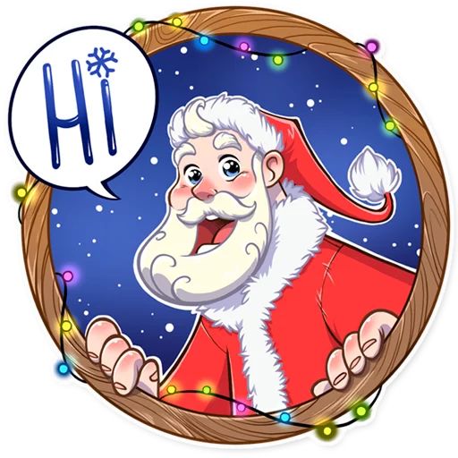 Sticker «Santa-5»