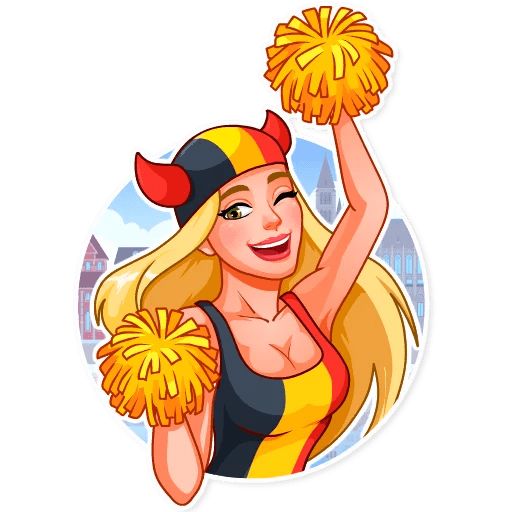 Sticker «Cheerleaders-2»