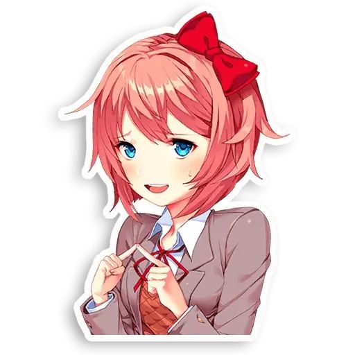 Sticker «Doki-Doki Literature Club-1»