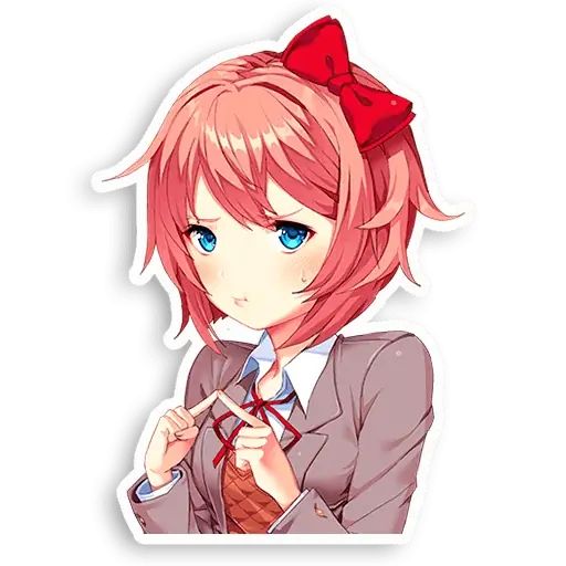 Sticker «Doki-Doki Literature Club-3»