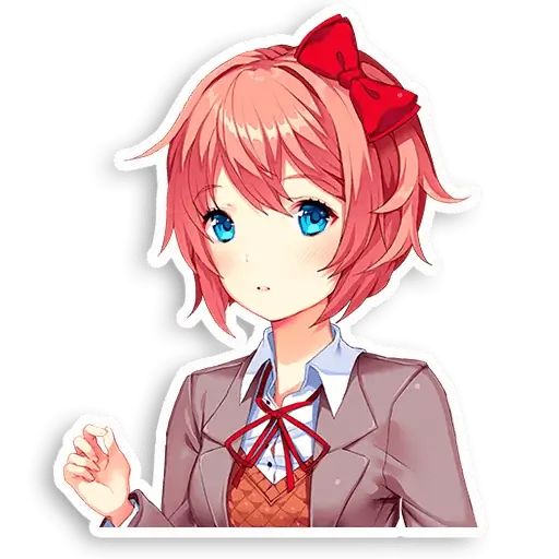 Sticker «Doki-Doki Literature Club-6»