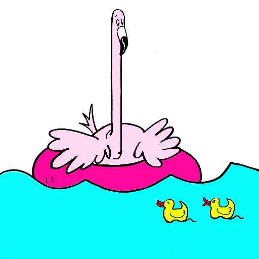 Sticker «Flamingo-5»