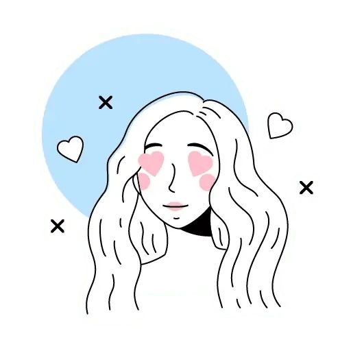 Sticker «Outline Girl-4»